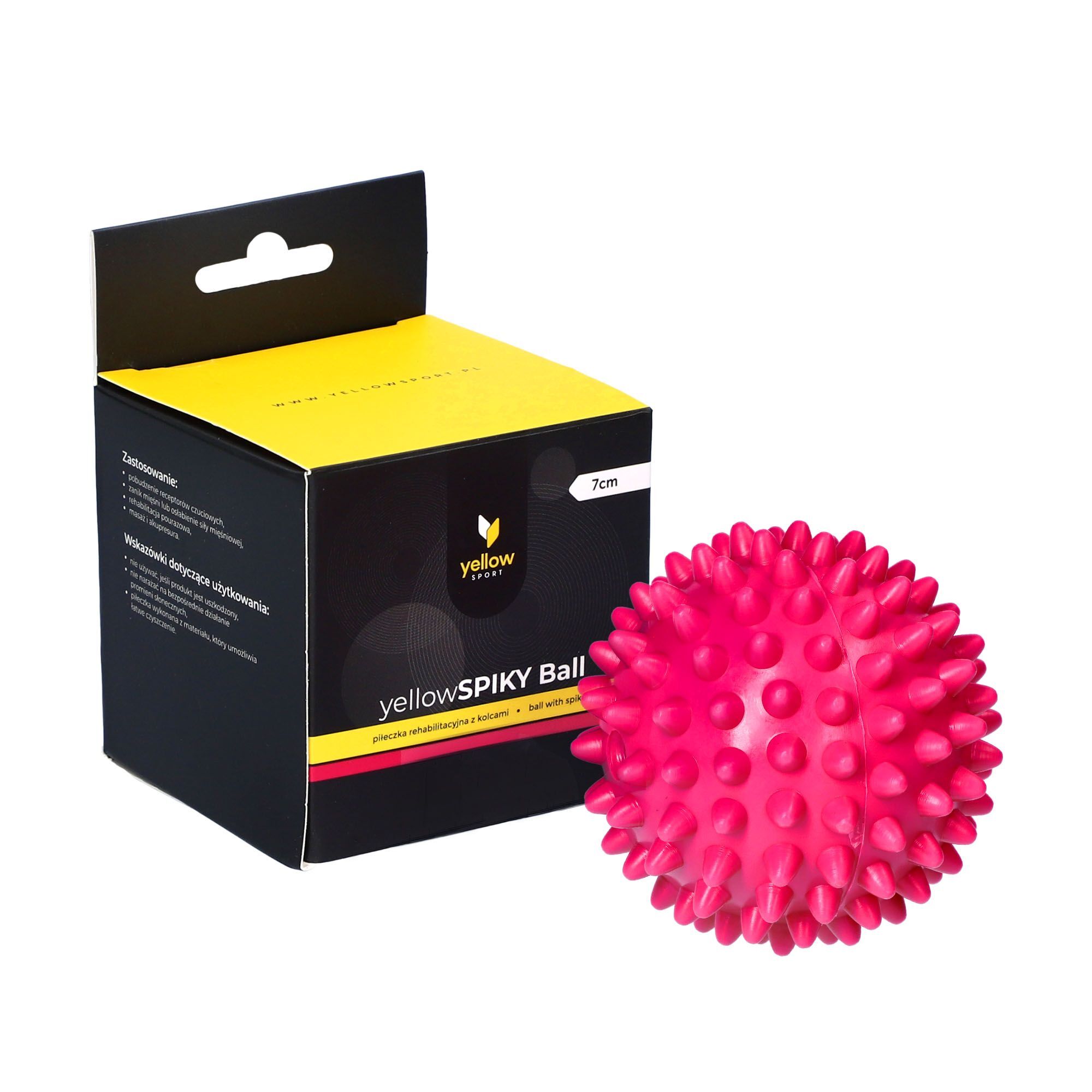 Massaažipall Yellow Sport 7 cm roosa view 2