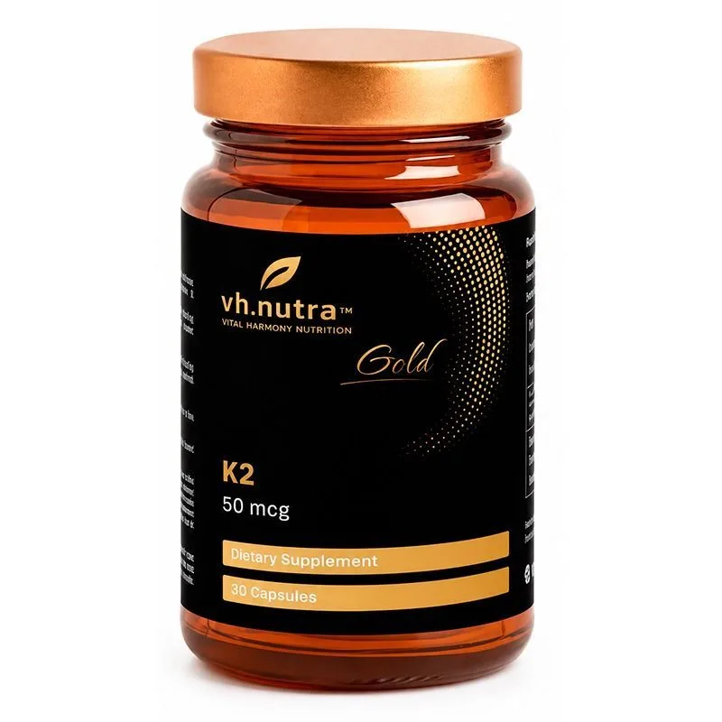 VitalHarmony Vitamin K2 MK-7 50mcg 30caps — Capsules - product image