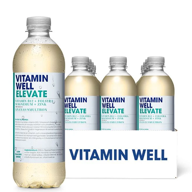 Vitamin Well Elevate 500ml + pant A — Zemenes Ananass — Capsules view 2