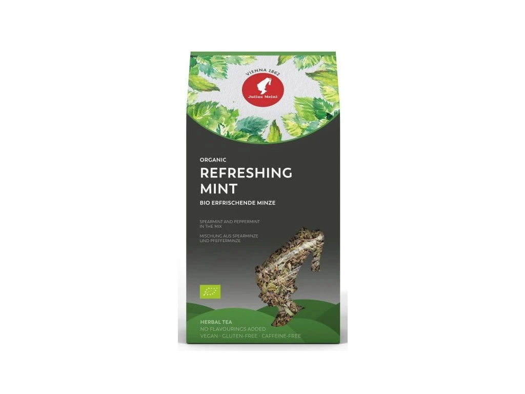 J.M. Organic Refreshing mint leaf tea 100g — Mint — Powder - product image