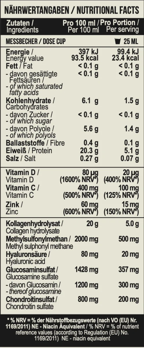 MST Collagen for joints Fortigel 1000ml Ananass — Pineapple — Tabs view 3