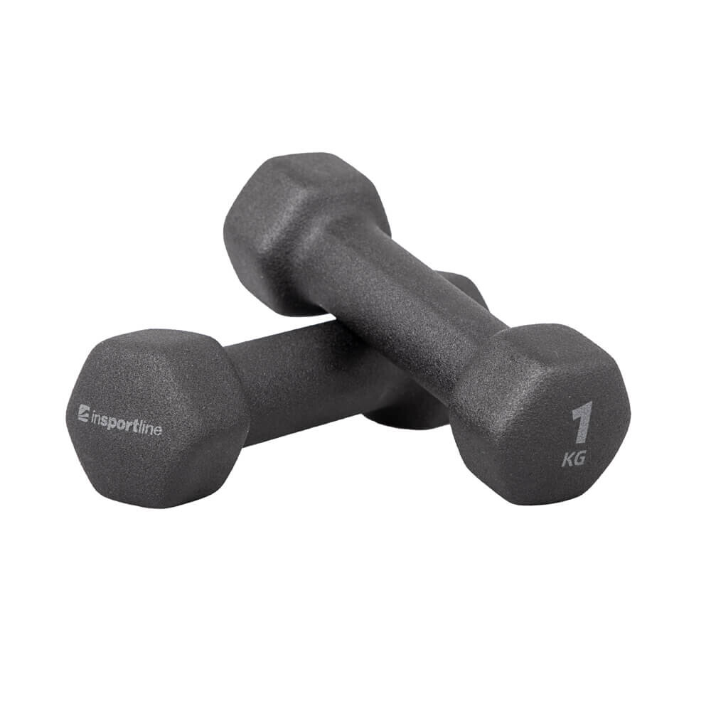 Hantlid Neoprene Dumbbells inSPORTline ON-X Renbell 2 x 1 kg - image 1 of 2