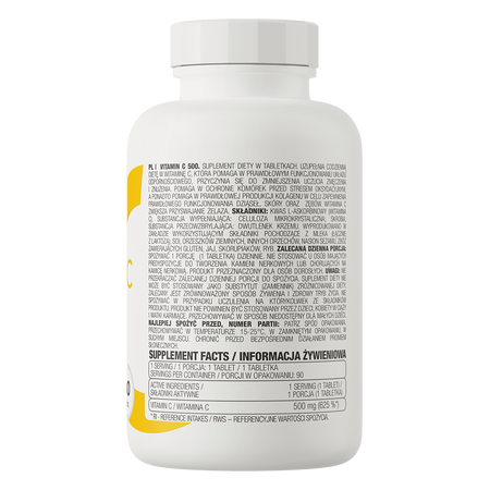 OstroVit Vitamin C 500mg 90tabs — Tabs view 3