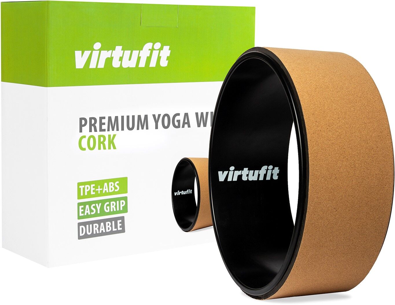 Joogarõngas VirtuFit Premium Cork Yoga Wheel - 33 cm - image 1 of 2