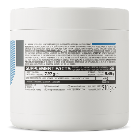 OstroVit Arginine 210g Sidrun — Lemon — Powder view 3