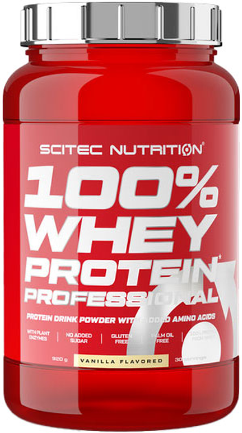 Scitec 100% Whey Protein Professional 920g Vanill — Vanilla — Powder view 1