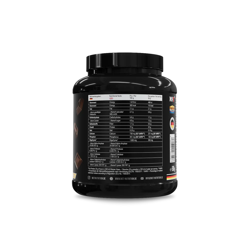 MST Protein Best Whey + Enzymes 510g Šokolaad — Chocolate — Powder view 2