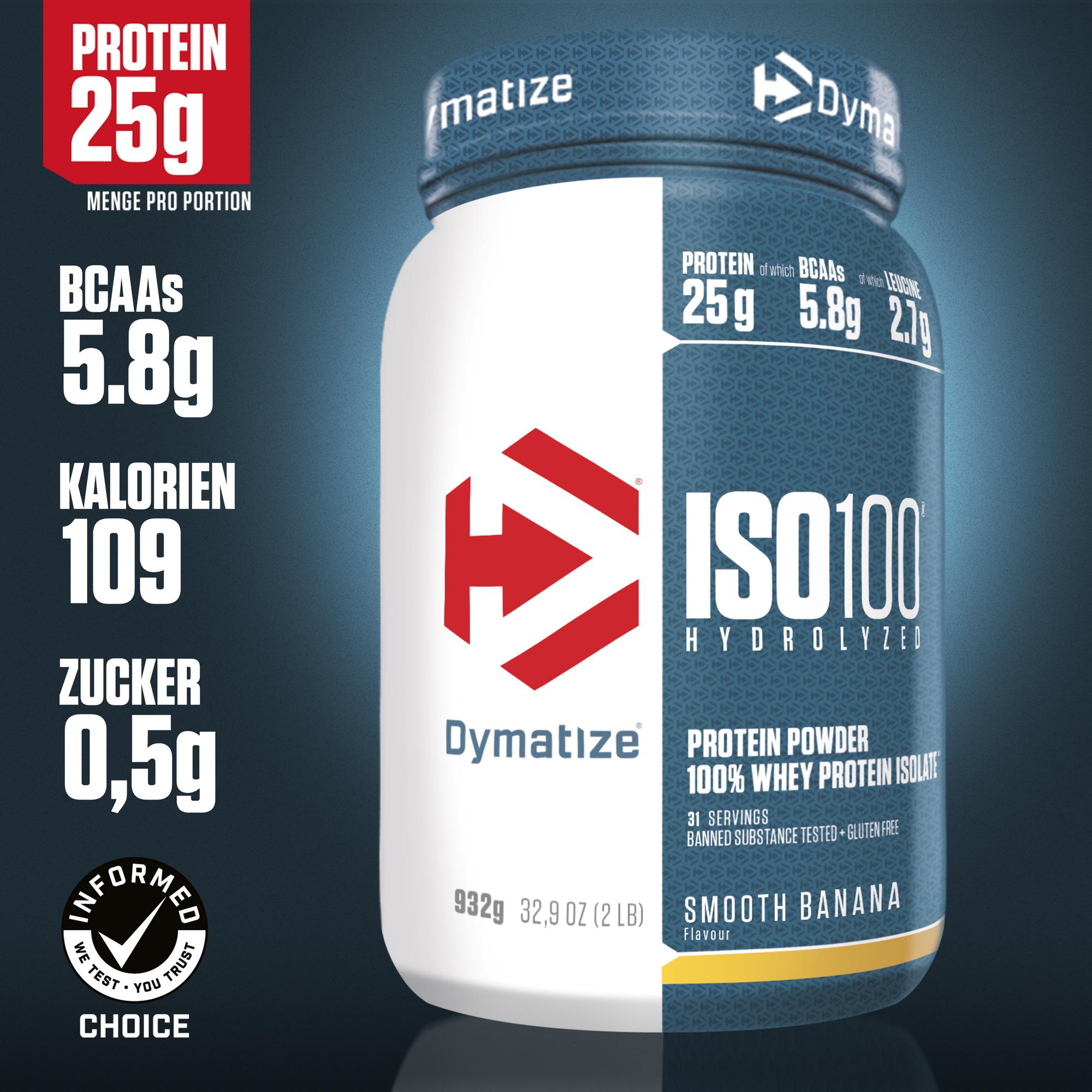 Dymatize ISO 100 932g Banaan — Banana — Powder view 2