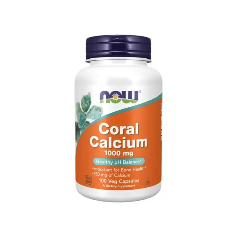 NOW Coral Calcium 1000 mg - 100 Veg Capsules — Capsules - image 1 of 2