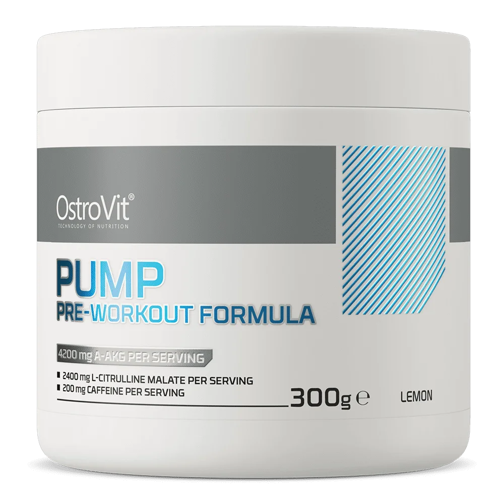 OstroVit Pump Pre-Workout formula Lemon 300g