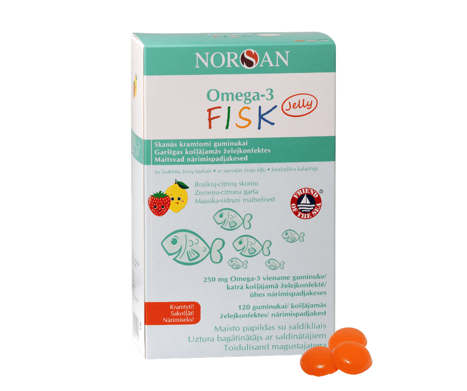 Omega-3 FISK komplekt (õli+želatiini närimispadjakesed) — Tabs view 3
