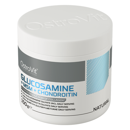 OstroVit Glucosamine + MSM + Chondroitin 150g Naturaalne Maitsetu — Unflavored — Powder view 2