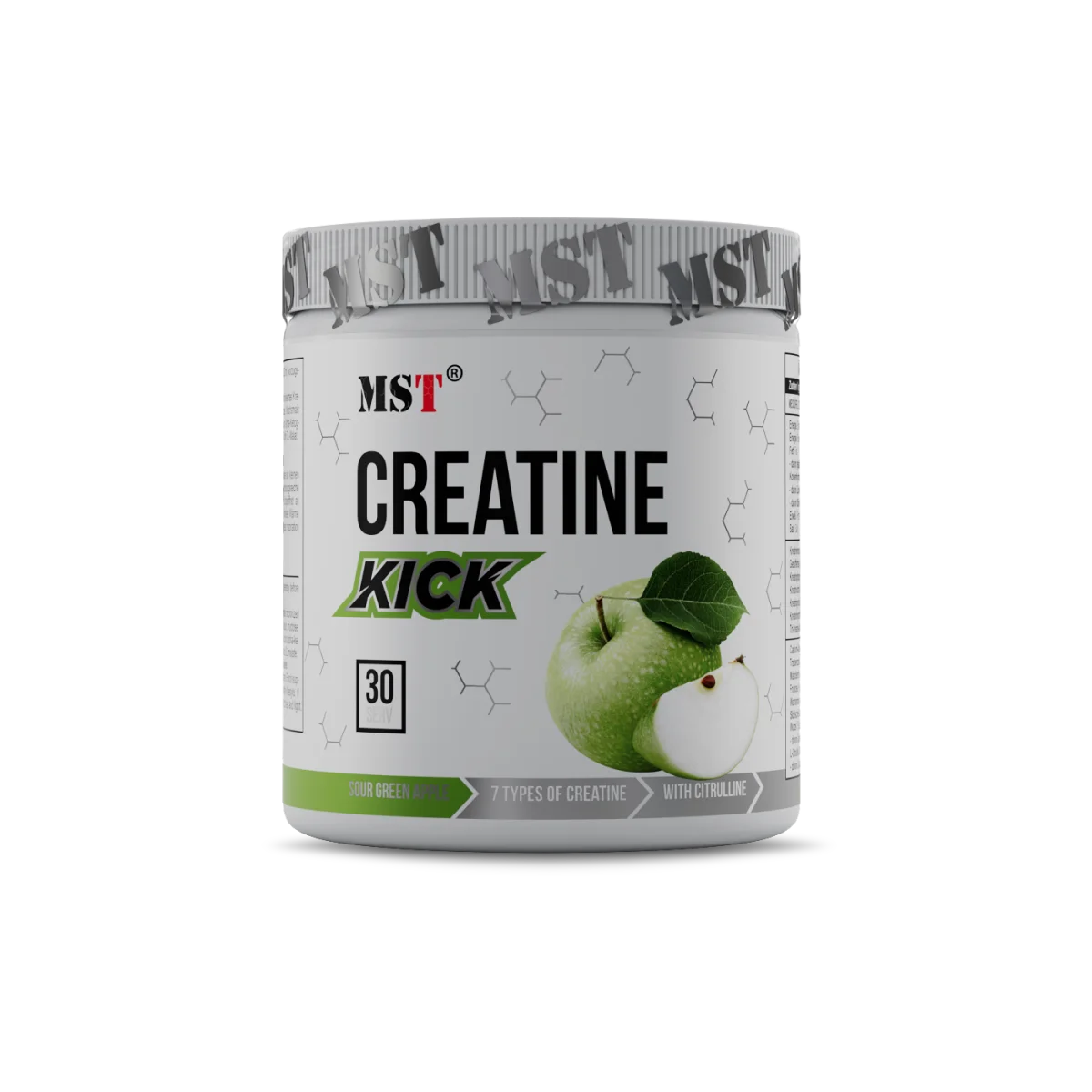 MST Creatine Kick Sour Roheline õun 300g — Apple — Powder view 1