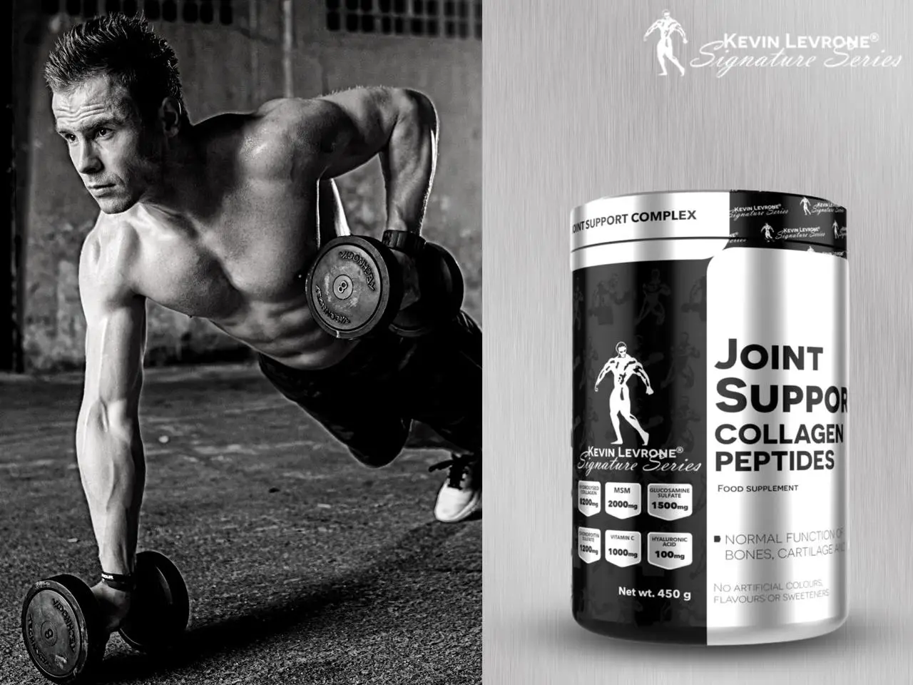 Kevin Levrone Joint support Collagen peptides 495g Kirss — Cherry — Powder view 2