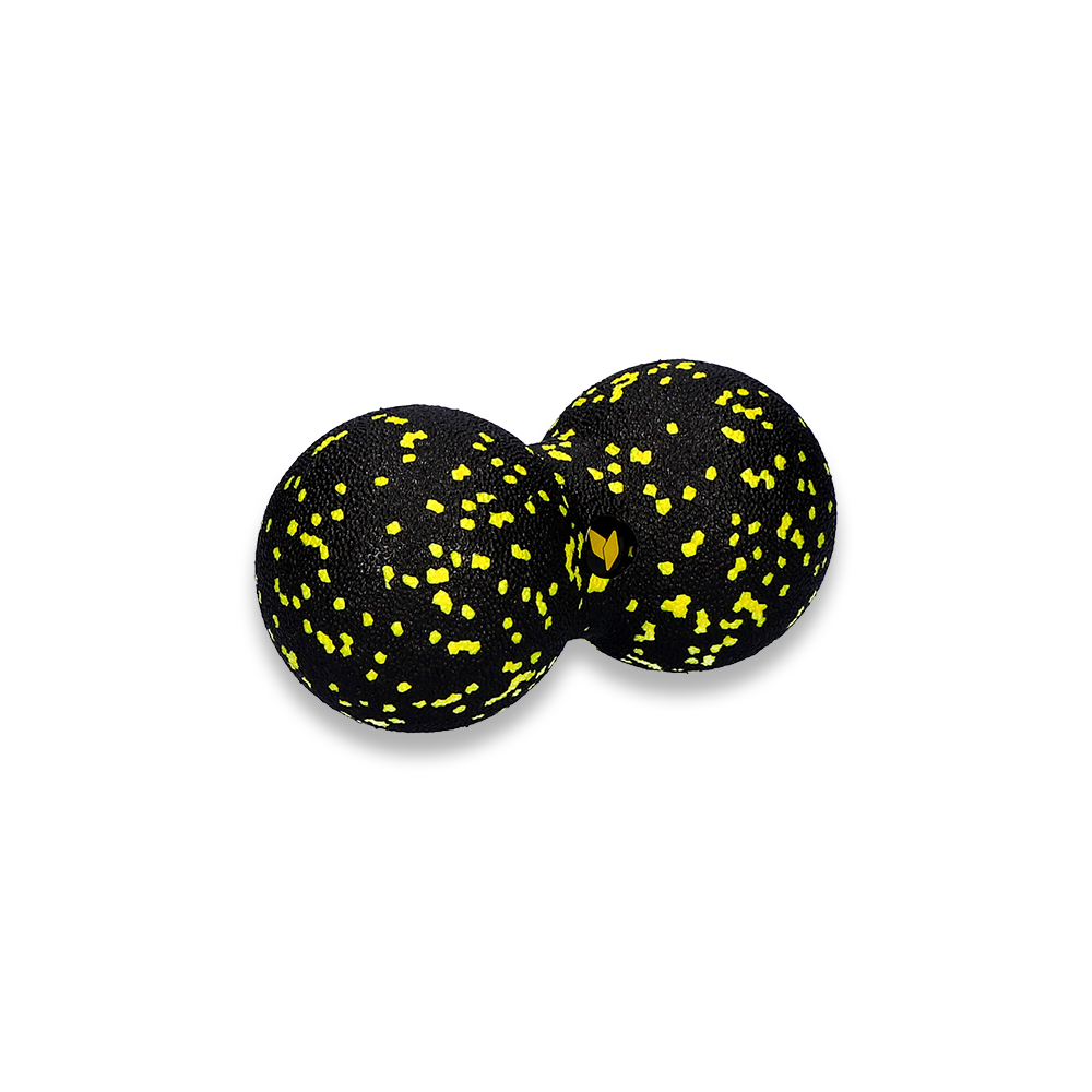 Massaažipall Duoball Yellow Sport 8 cm must/kollane - product image