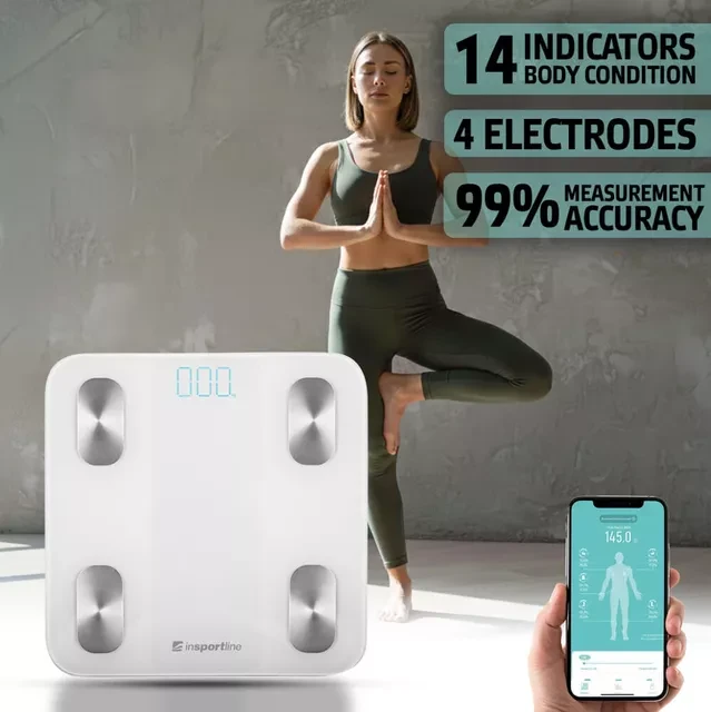 Весы Smart Scale inSPORTline Syncale 20 белый view 1