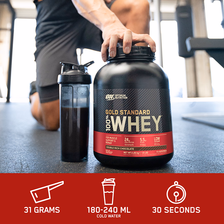 Optimum-nutrition Gold Standard 100% Whey 2.27kg Banaanikreem — Banana — Powder view 2