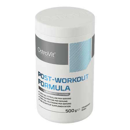 OstroVit Post-Workout Formula 500g Maasikas-marja — Strawberry — Powder view 2