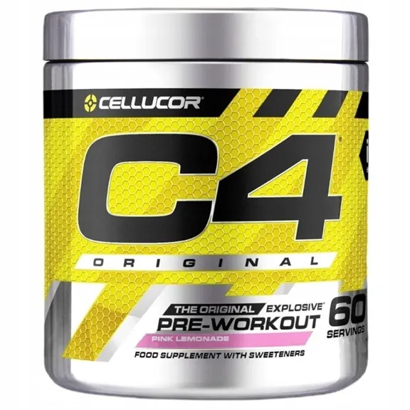 C4 Original Pre-workout 60serv Roosa limonaad — Lemon — Powder view 1
