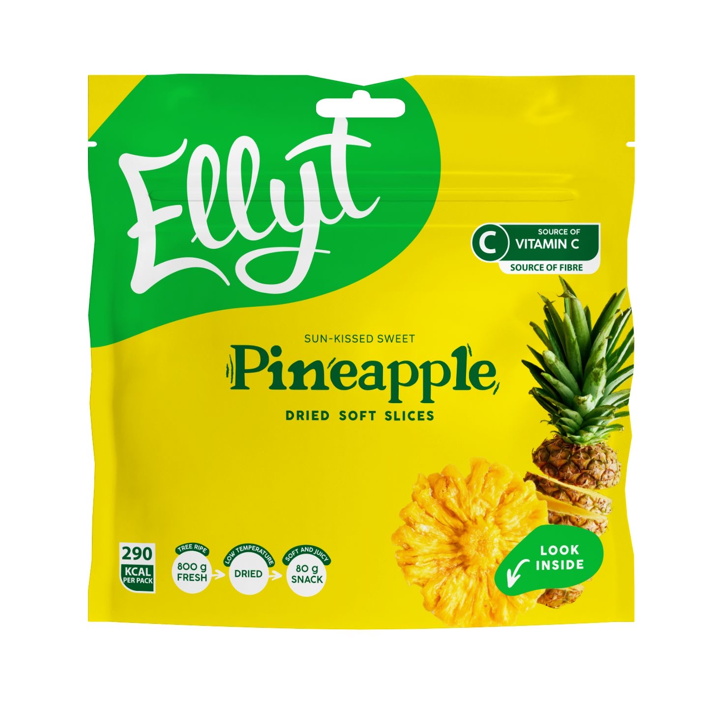 Pehme kuivatatud ananass 80g