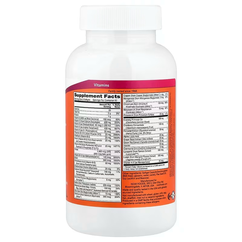 NOW EVE Women’s Multi 180 Soft Gels — Softgels view 4