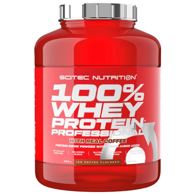 Scitec 100% Whey Protein Professional 2350g Jääkohv — Coffee — Powder - image 1 of 2