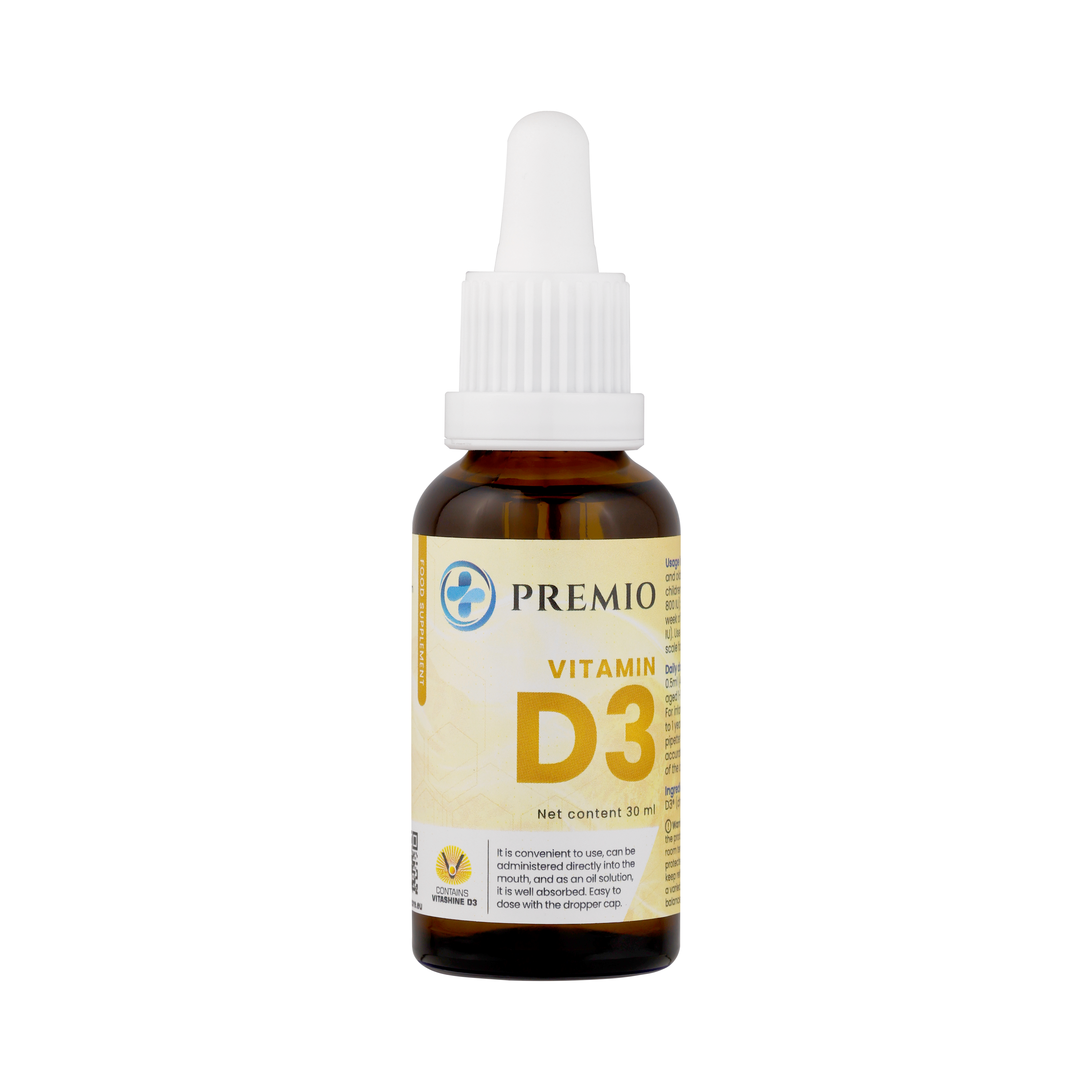 PREMIO® vitamiin D3 (Vitashine D3®) view 3