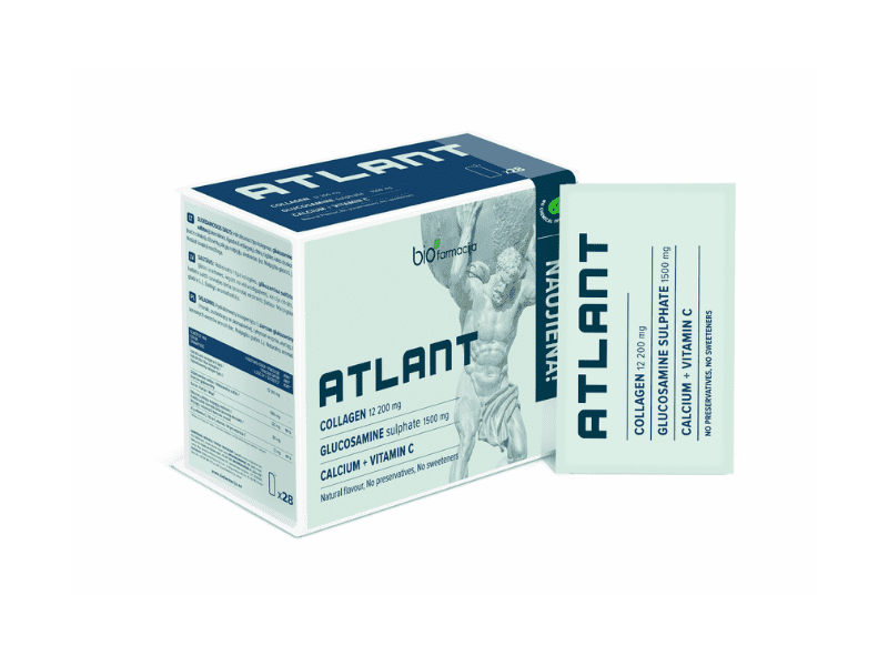 Atlant liigestele, luudele ja nahale, 28 pakki — Powder - product image