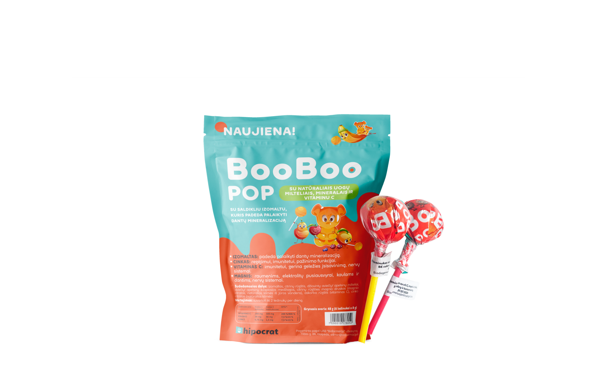 Hipocrat BooBoo POP pulgakommid lastele, 6tk