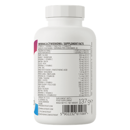 OstroVit 100% Vit&Min 90 tabs — Tabs view 3