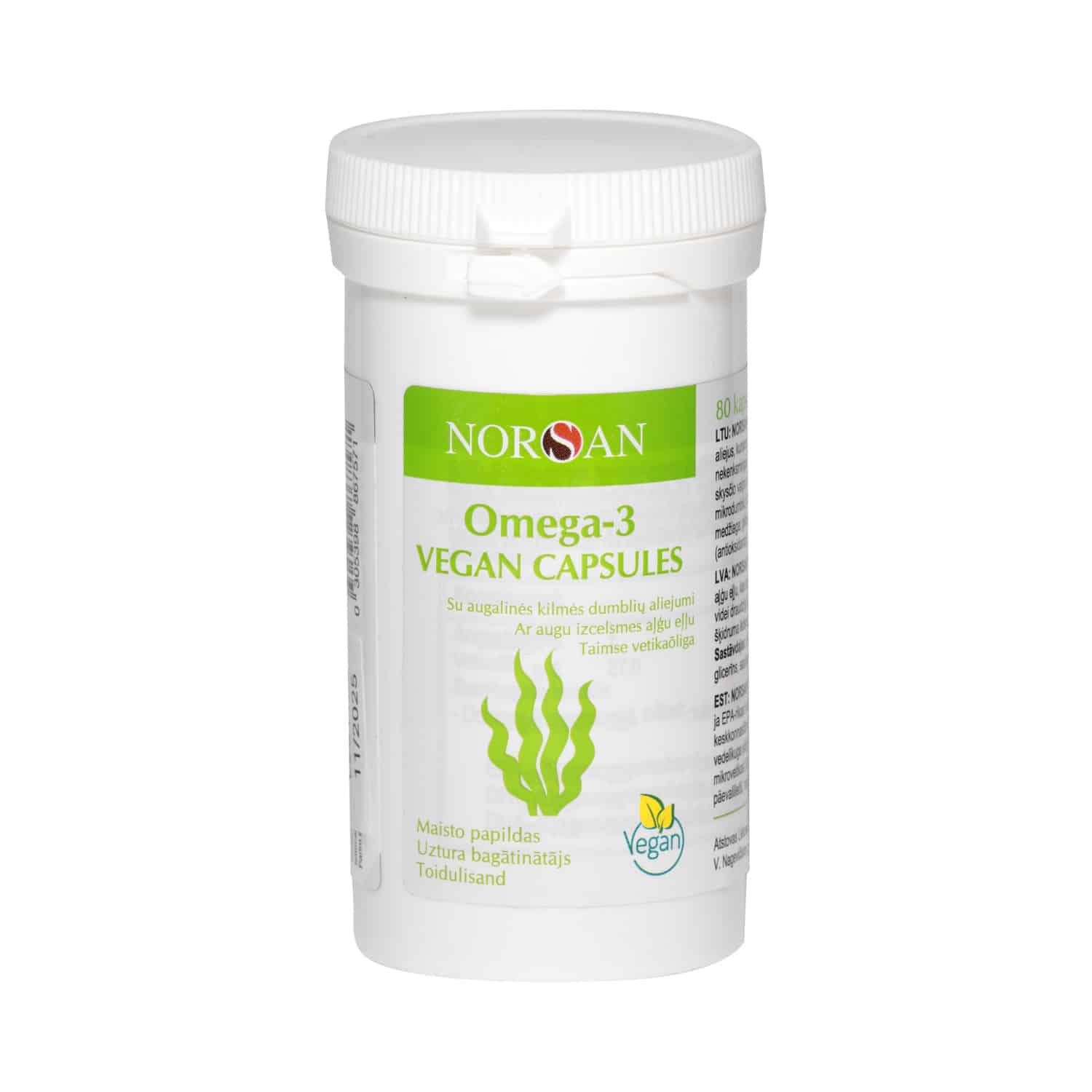 Omega-3 Vegan, kapslid, 80 tk.
