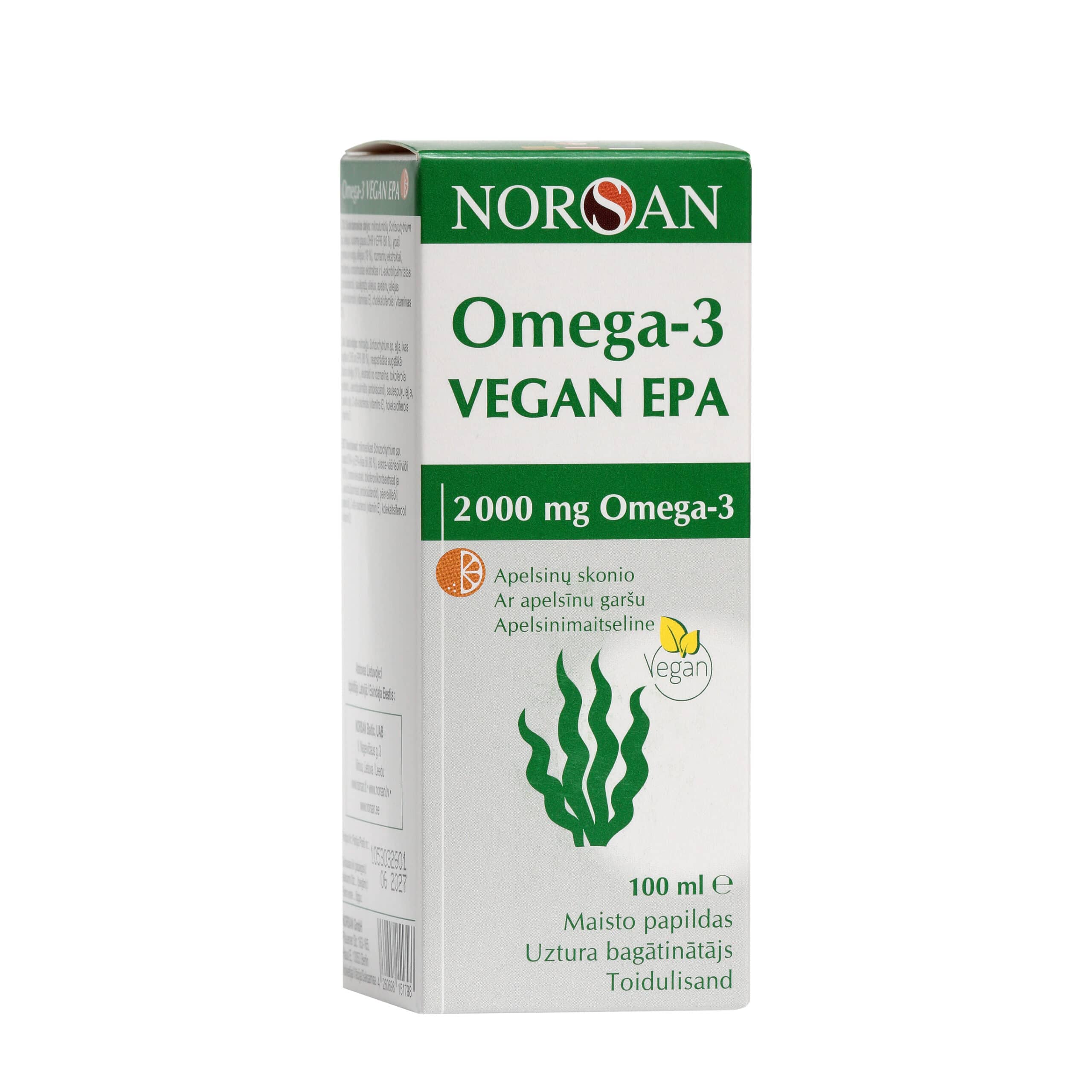 Omega-3 Vegan EPA, õli, 100 ml — Capsules view 3