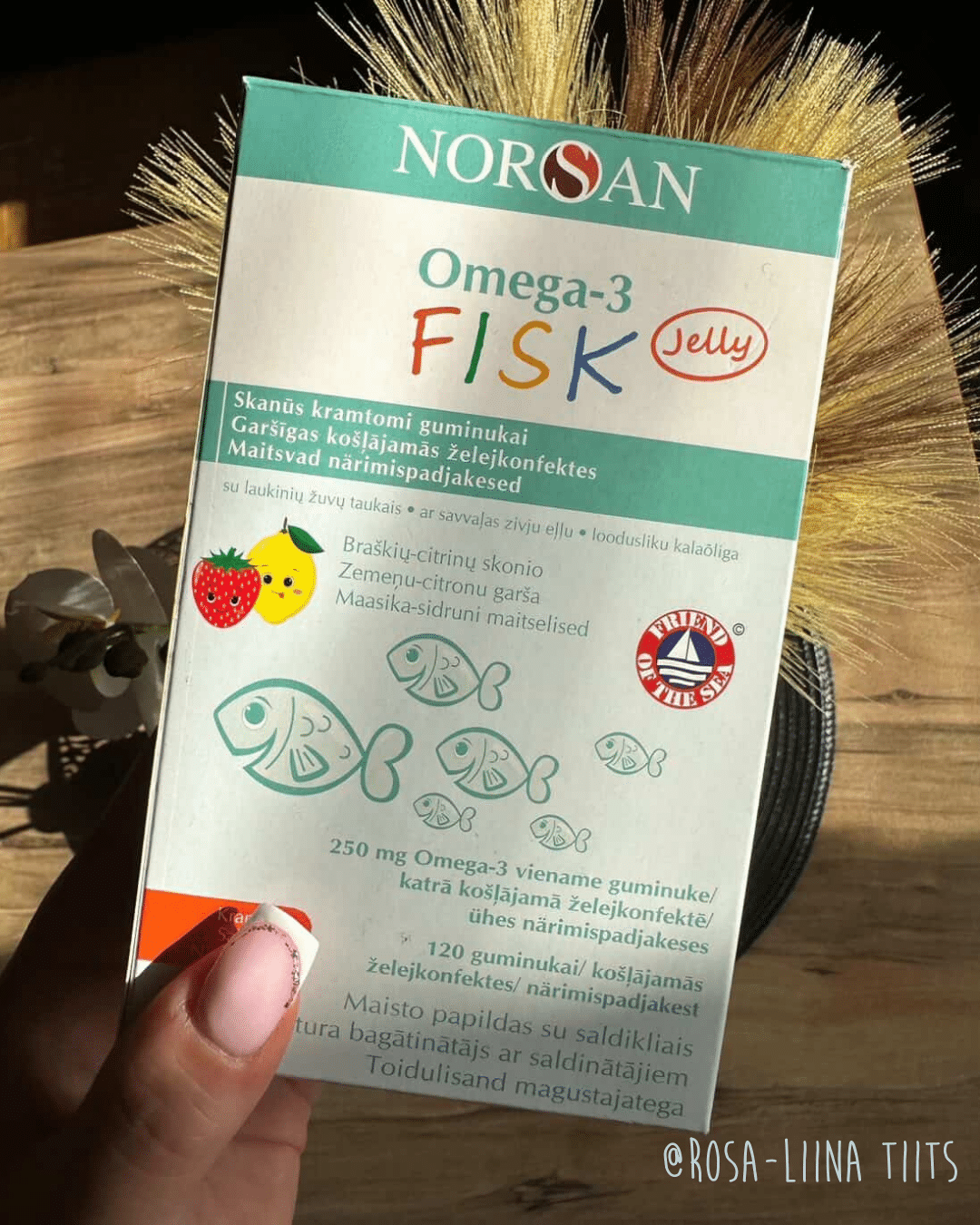 Omega-3 FISK Jelly, želatiinist närimispadjakesed 45 või 120 tk. — Capsules view 5