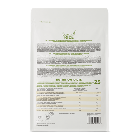 OstroVit Cream of Rice 1000g Kreemjas vanilje-kiivi — Vanilla — Powder view 3