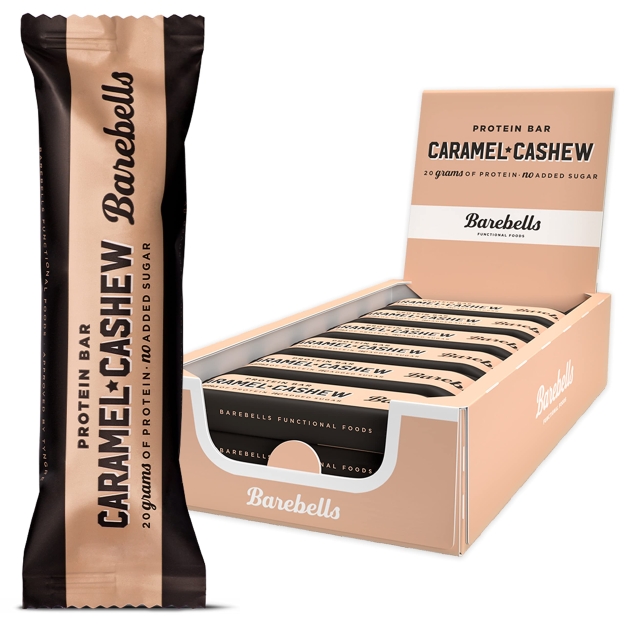 Barebells Protein Bar 55g Caramel & Cashew — Caramel — Bar view 2