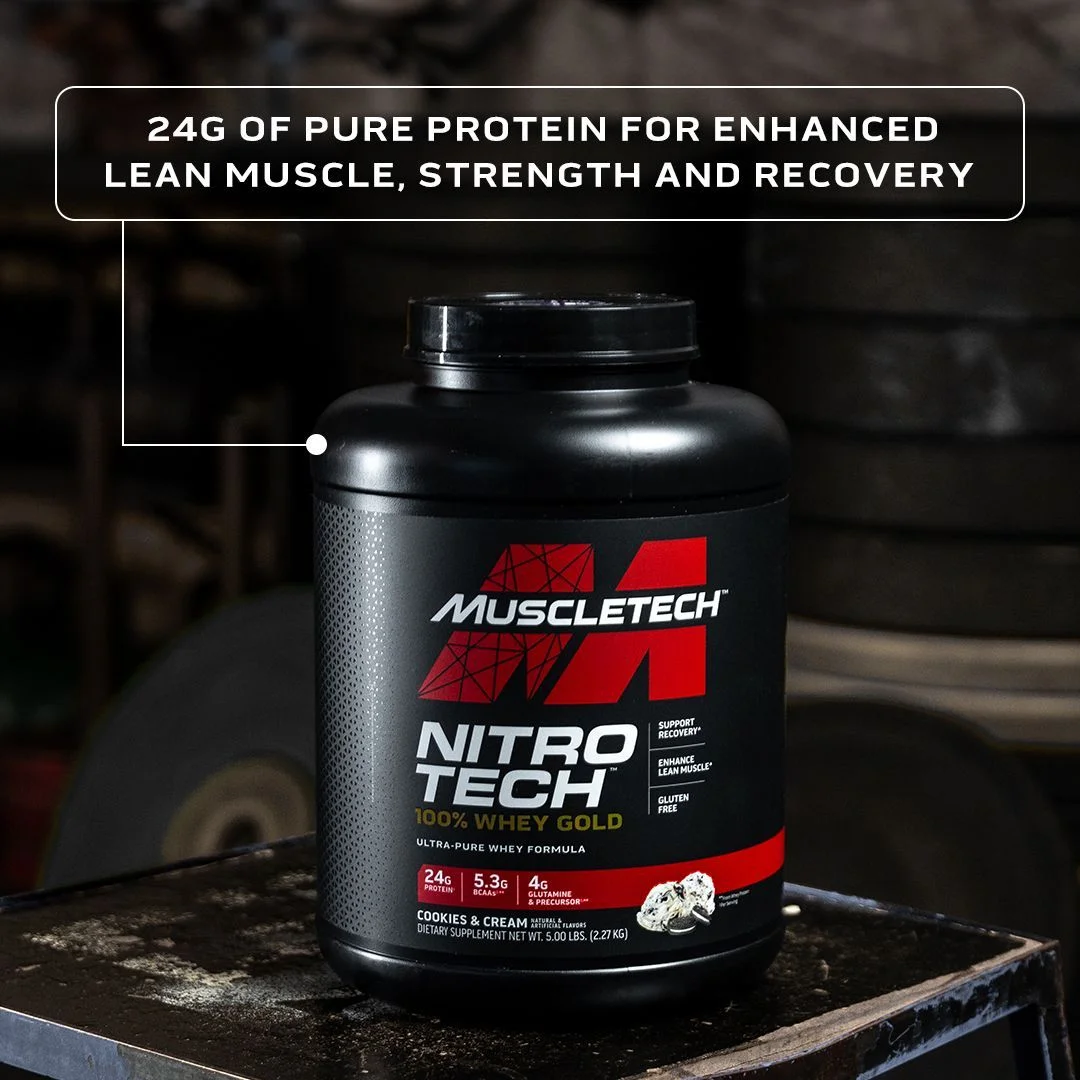 MuscleTech Nitro Tech 100% Whey Gold 2.27kg Vanill — Vanilla — Powder view 2