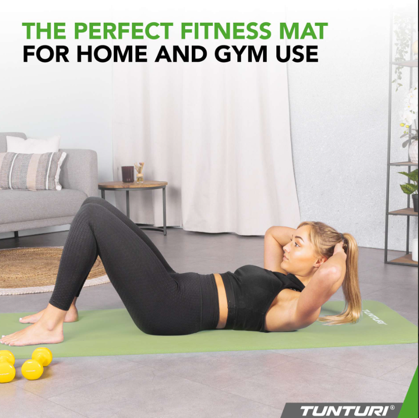 Võimlemismatt Tunturi Fitnessmat NBR 15mm heleroheline view 3