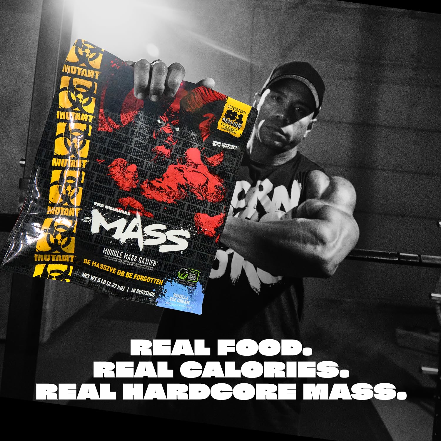 Mutant Mass 2.27kg Vaniljejäätis — Vanilla — Powder view 2