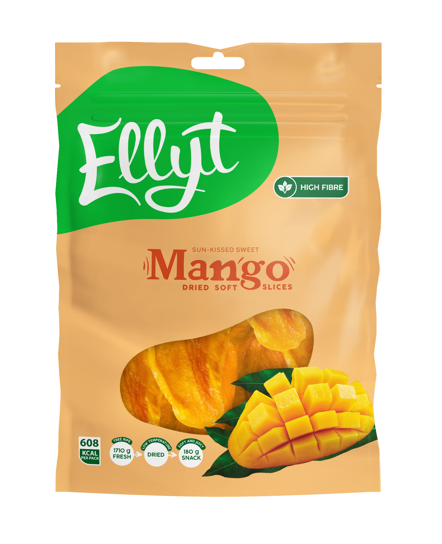 Pehme kuivatatud mango 180g