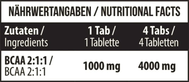 MST BCAA 1000mg 90 pills — Tabs view 3