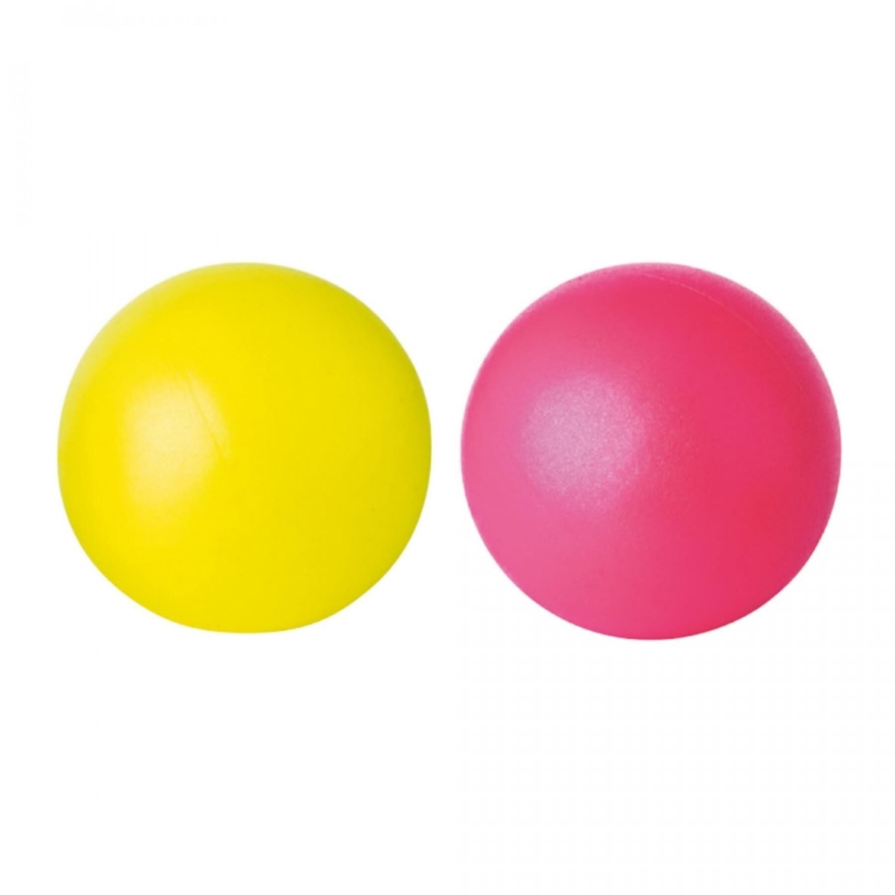 Pall vahtkummist täispuhutav 26cm roosa/kollane - product image