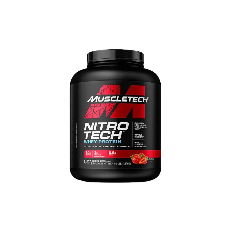 MuscleTech Nitro-Tech Performance 1.8kg Maasikas — Strawberry — Powder - product image