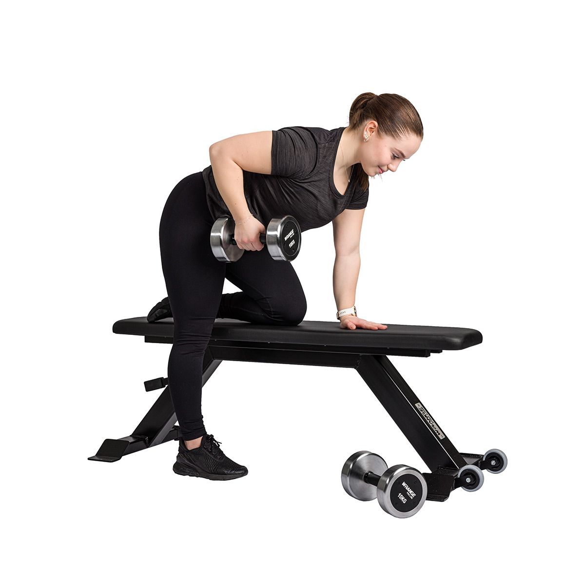 Wrange Pro Line Flat Bench lame pink view 3