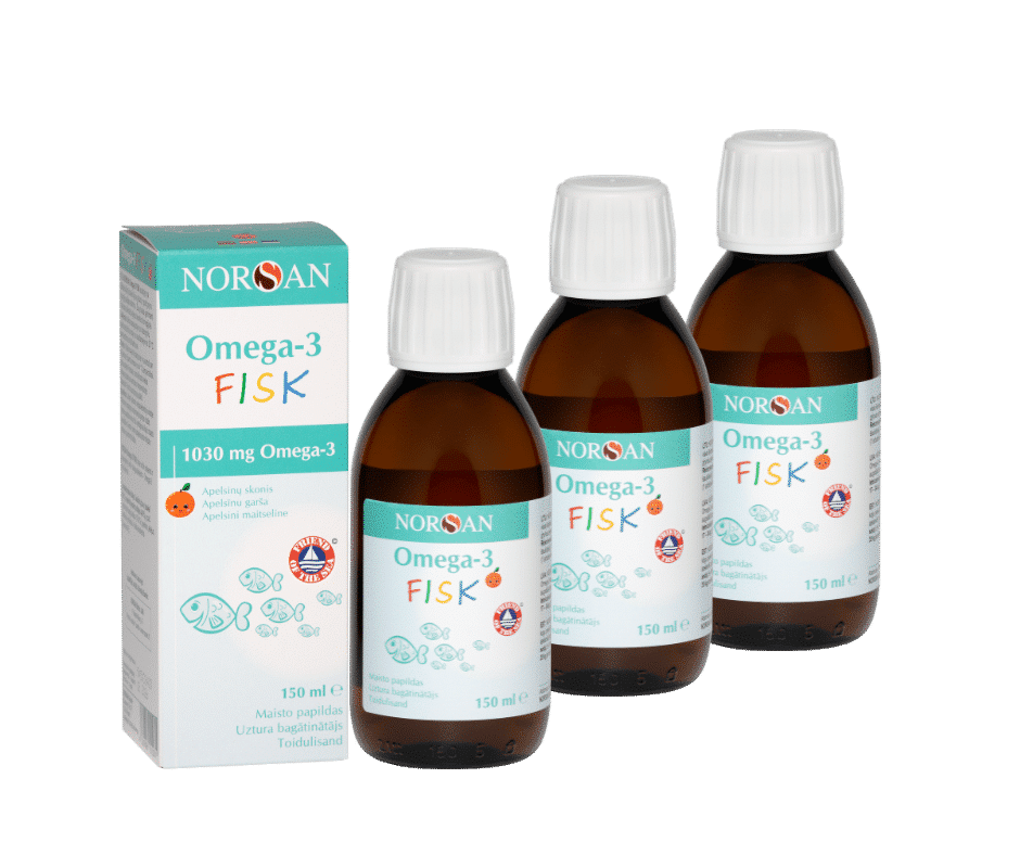 Omega-3 FISK, õli, 3×150 ml