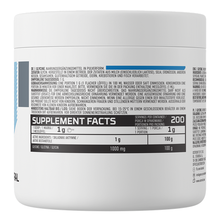 OstroVit Glycine 200g Naturaalne — Unflavored — Powder view 3
