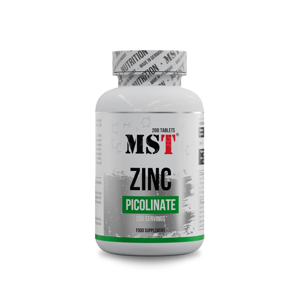 MST Zinc Picolinate 200tabs