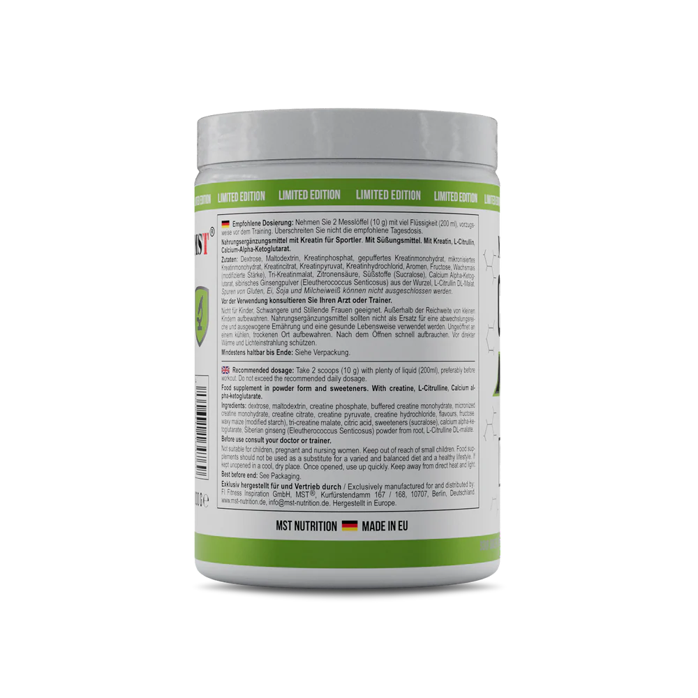 MST Creatine Kick Sour Roheline õun 300g — Apple — Powder view 2