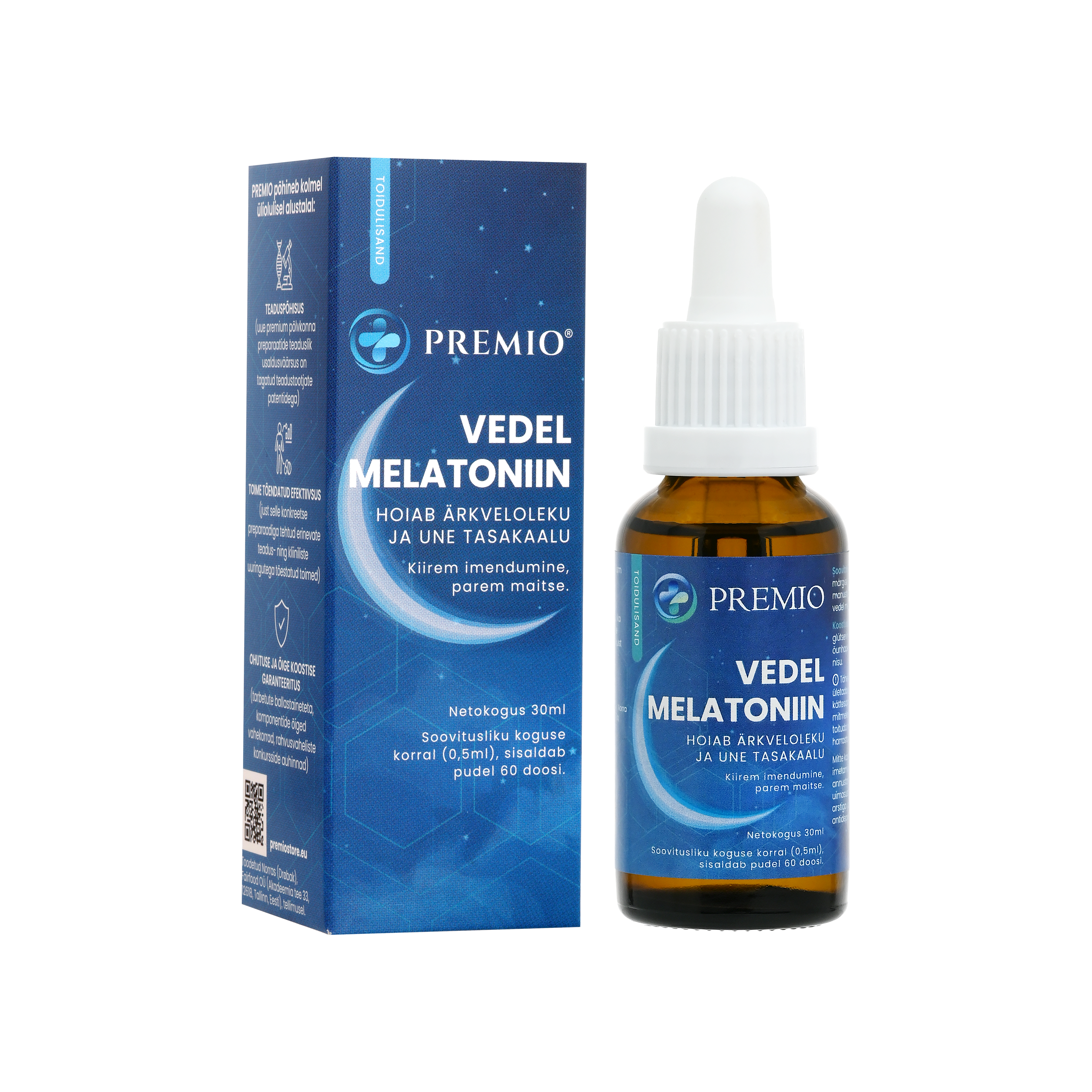 PREMIO® melatoniin (liquid melatonin) view 2