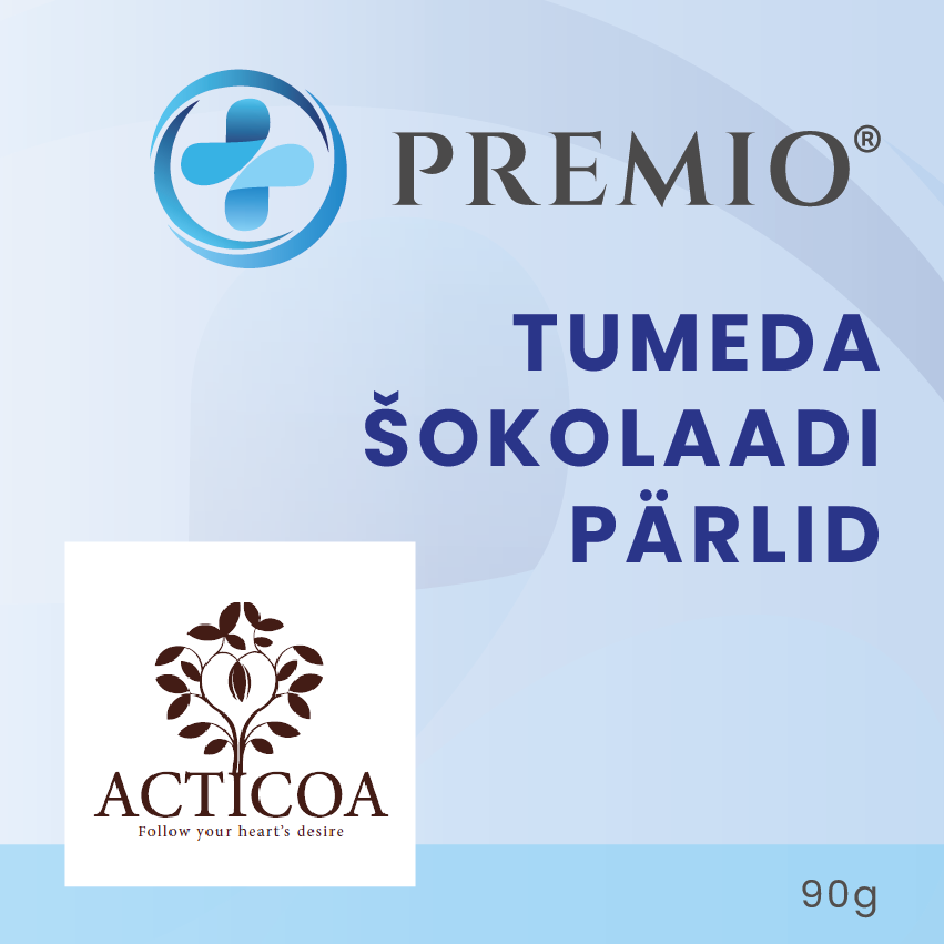 PREMIO® tumeda šokolaadi (ACTICOA™) pärlid, 90 g — Chocolate — Powder view 1