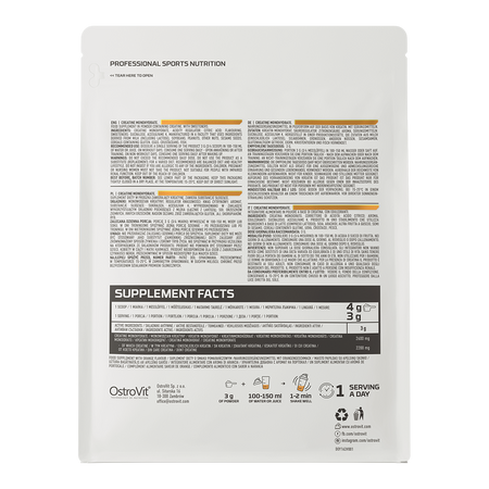 OstroVit Creatine Monohydrate 500g Orange — Orange — Powder view 3